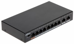 Dahua 10-Port Unmanaged Desktop PoE Switch with 8-Port PoE +2g DH-PFS3010-8ET-96
