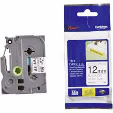 BROTHER POT PAP BRO TRAKA TZES231 12mm crno na bjelo strong